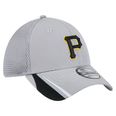 Gray Pittsburgh Pirates New Era Linear 39THIRTY Flex Hat