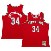 Mitchell & Ness Giannis Antetokounmpo Milwaukee Bucks 2014/15 Hardwood Classics Swingman Jersey