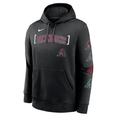 Black Arizona Diamondbacks Nike Club Stack Pullover Hoodie