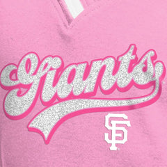 Pink San Francisco Giants New Era Girls Youth Mommy & Me Raglan V-Neck T-Shirt