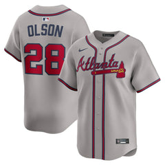 Gray Matt Olson Atlanta Braves Nike Road Limited Player Jersey
