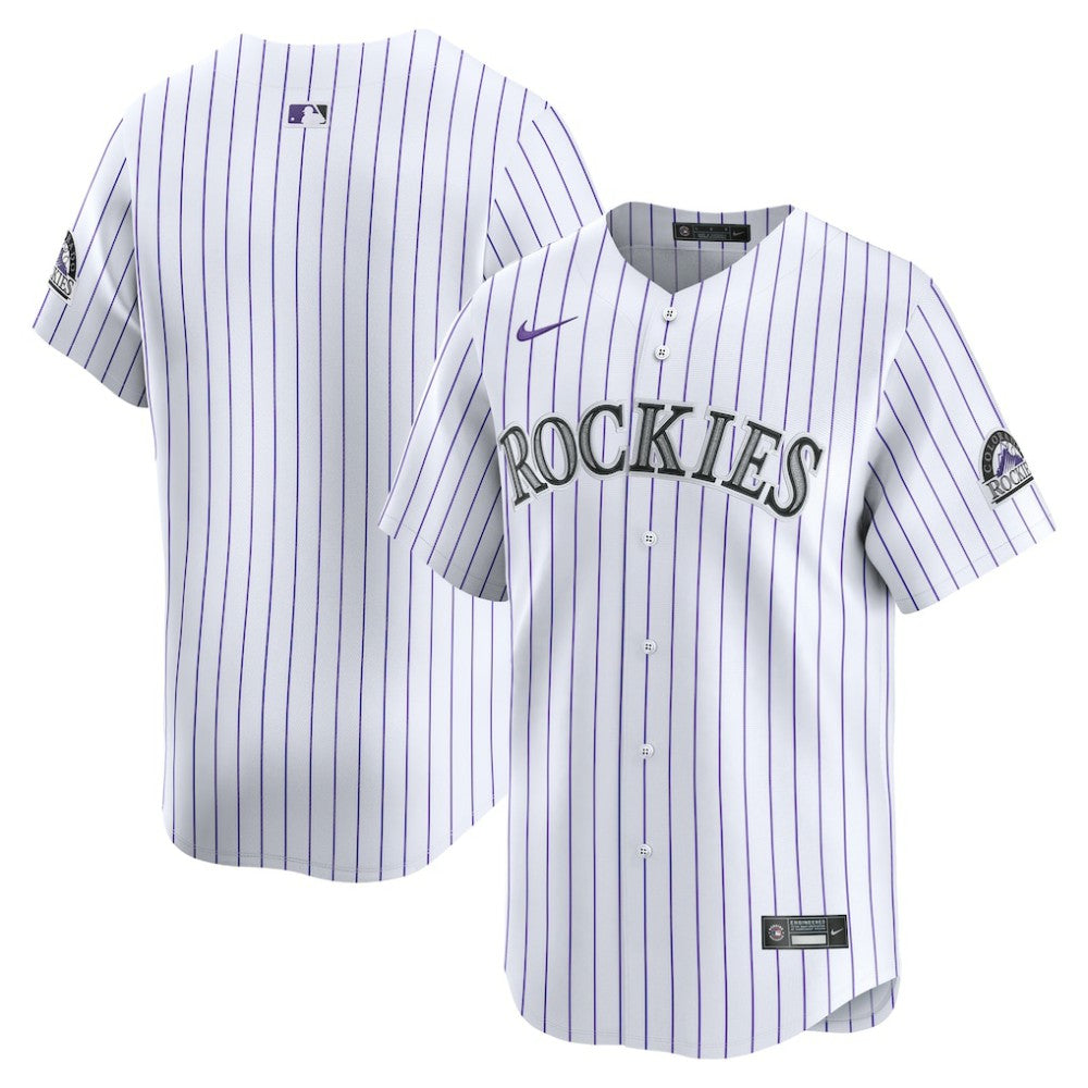 White Colorado Rockies Nike Home Limited Jersey