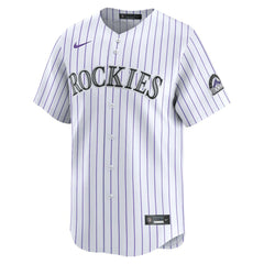 White Colorado Rockies Nike Home Limited Jersey