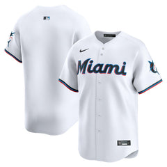 White Miami Marlins Nike Home Limited Jersey