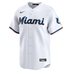White Miami Marlins Nike Home Limited Jersey