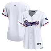 White Texas Rangers Nike Women's Home Limited Jersey