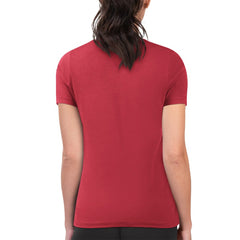 Red Cleveland Guardians G-III 4Her by Carl Banks Women's Super-Slim Fit Lightweight Flowers Graphic T-Shirt
