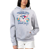 Heather Gray Toronto Blue Jays G-III 4Her by Carl Banks Women's Flowers Graphic Pullover Hoodie