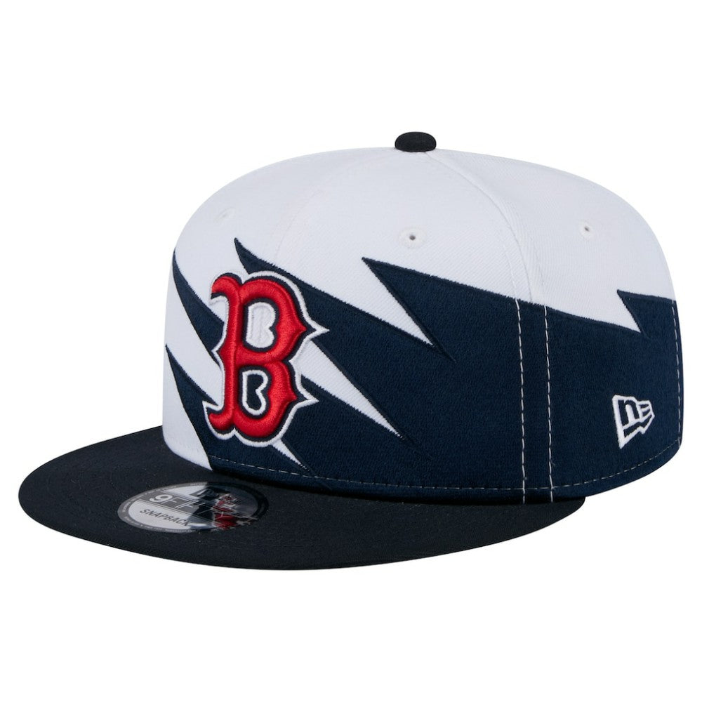 Navy/White Boston Red Sox New Era Jagged 9FIFTY Snapback Hat