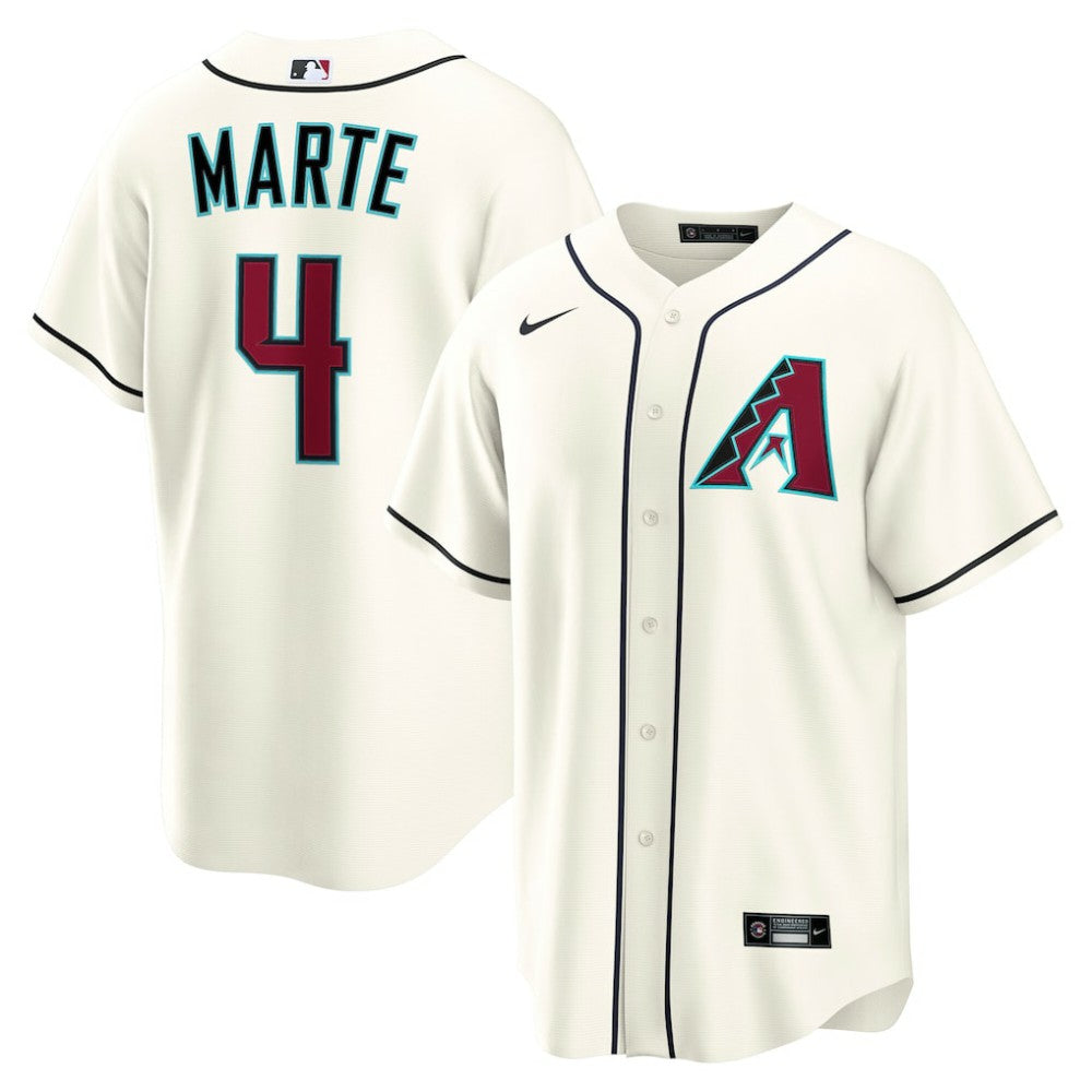 Cream Ketel Marte Arizona Diamondbacks Nike Home Replica Jersey