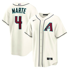 Cream Ketel Marte Arizona Diamondbacks Nike Home Replica Jersey