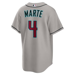 Gray Ketel Marte Arizona Diamondbacks Nike Road Replica Jersey