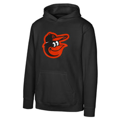Black Baltimore Orioles Youth Primary Logo Pullover Hoodie