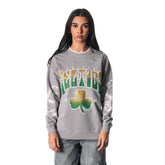 Boston Celtics The Wild Collective Women's Bleached Tie-Dye Pullover Sweatshirt