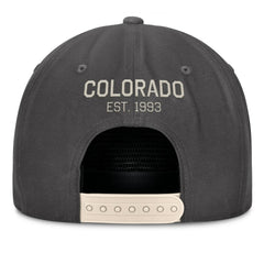 Charcoal Colorado Rockies Fanatics Closer Adjustable Hat