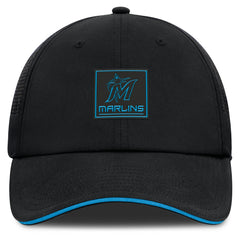 Black Miami Marlins Fanatics Level Up Driver Adjustable Hat