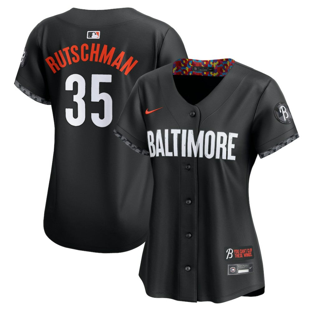Adley Rutschman Baltimore Orioles Nike Women's City Connect Limited Jersey – Black