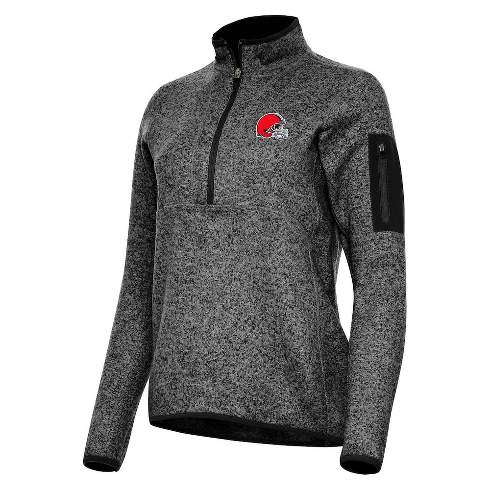 Antigua Women's Fortune Half-Zip Jacket - Cleveland Browns Jackets