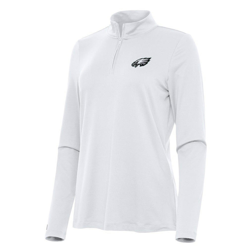Antigua Women's Reprocess Quarter-Zip Top - Philadelphia Eagles Tops