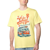 Yellow San Francisco Giants Margaritaville Bus Waves Graphic T-Shirt