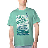 Mint Seattle Mariners Margaritaville Bus Waves Graphic T-Shirt