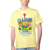 Yellow Philadelphia Phillies Margaritaville Five O'Clock Graphic T-Shirt