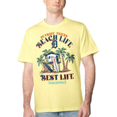 Yellow Detroit Tigers Margaritaville Beach Hut Graphic T-Shirt