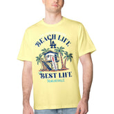 Yellow Los Angeles Dodgers Margaritaville Beach Hut Graphic T-Shirt