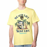 Yellow Milwaukee Brewers Margaritaville Beach Hut Graphic T-Shirt