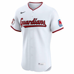 White Cleveland Guardians Nike Home Elite Jersey