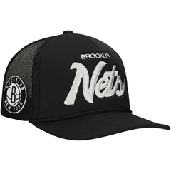 Mitchell & Ness Brooklyn Nets Script Trucker Adjustable Hat
