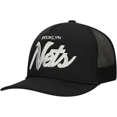Mitchell & Ness Brooklyn Nets Script Trucker Adjustable Hat