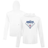 White Texas Rangers Levelwear Anthem Home Field Pullover Hoodie