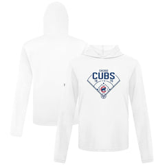 White Chicago Cubs Levelwear Anthem Home Field Pullover Hoodie