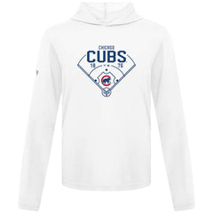 White Chicago Cubs Levelwear Anthem Home Field Pullover Hoodie