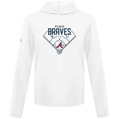 White Atlanta Braves Levelwear Anthem Home Field Pullover Hoodie
