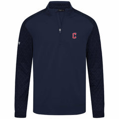 Navy Cleveland Guardians Levelwear Aztec Insignia 2.0 Quarter-Zip Pullover Top