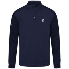 Navy Detroit Tigers Levelwear Aztec Insignia 2.0 Quarter-Zip Pullover Top