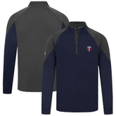 Navy Minnesota Twins Levelwear Cadet Insignia 2.0 Raglan Quarter-Zip Jacket