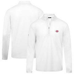 White Cincinnati Reds Levelwear Heron Insignia 2.0 Quarter-Zip Jacket