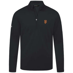 Black San Francisco Giants Levelwear Heron Insignia 2.0 Quarter-Zip Jacket