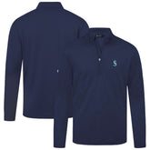 Navy Seattle Mariners Levelwear Heron Insignia 2.0 Quarter-Zip Jacket
