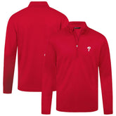 Red Philadelphia Phillies Levelwear Heron Insignia 2.0 Quarter-Zip Jacket