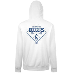 White Los Angeles Dodgers Levelwear Podium Primary Pullover Hoodie