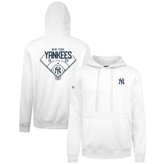 White New York Yankees Levelwear Podium Primary Pullover Hoodie