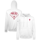 White Philadelphia Phillies Levelwear Podium Primary Pullover Hoodie