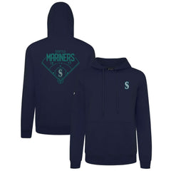 Navy Seattle Mariners Levelwear Podium Primary Pullover Hoodie