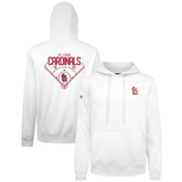 White St. Louis Cardinals Levelwear Podium Primary Pullover Hoodie