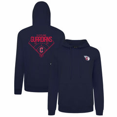 Navy Cleveland Guardians Levelwear Podium Primary Pullover Hoodie