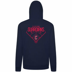 Navy Cleveland Guardians Levelwear Podium Primary Pullover Hoodie